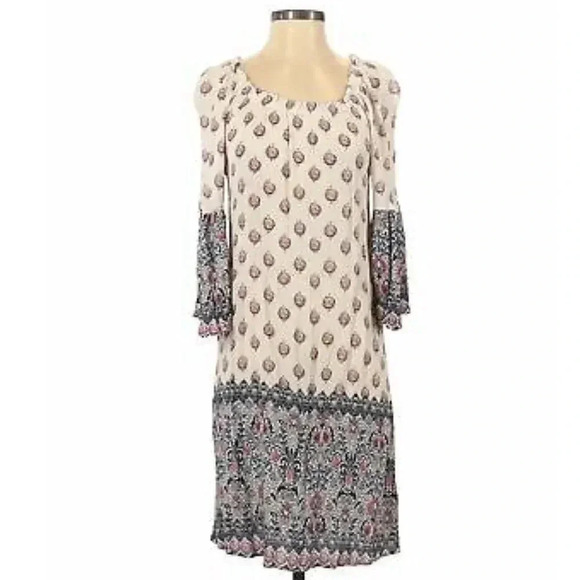 Style & Co casual tunic maxi multicolor dress boho size Small - Picture 2 of 8